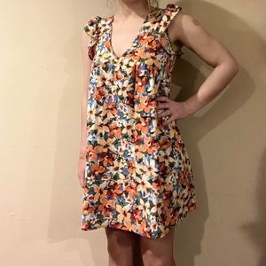 Mini Colorful Floral Dress